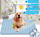 Cojín de seda de hielo para mascotas azul